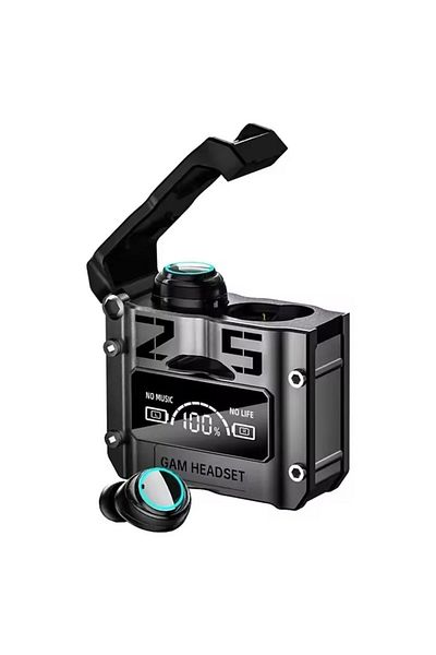 OEM Căști audio wireless, M25, Bluetooth 5.3, Control tactil, Carcasă magnetică, Afișaj LED, Negre