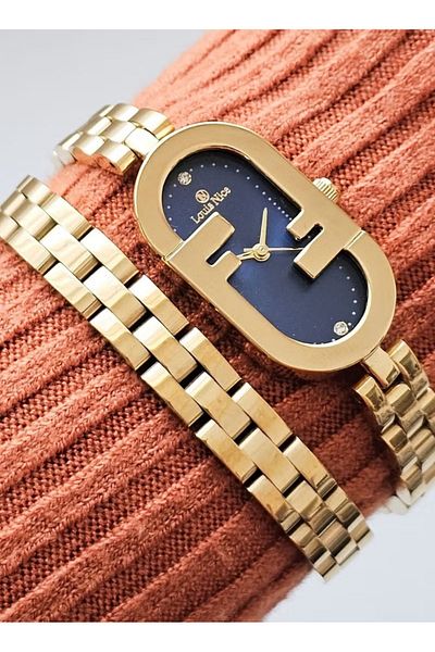 Louis Nice Elegant women's watch, Vandy shape, two-tone stainless steel