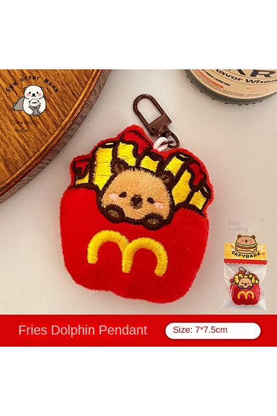 Choice E Dolphin Doll Pendant Cute Plush Keychain Pendant Couple's Little Gift Pendant