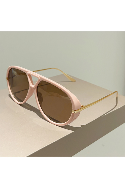 Choice كما هو موضح في الصورة، نظارة شمسية كبيرة الحجم من كامبت باللونين الورد...