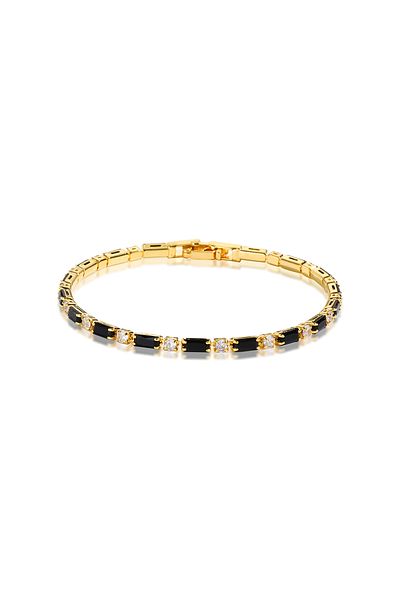 Choice bracelet A Black Crystal Tennis Bracelets for Women & Men Luxury Iced Out Cubic Zirconia Adjustable