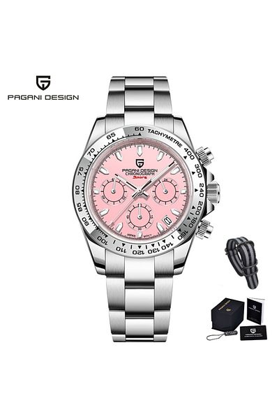 Choice Pink PAGANI DESIGN V2 40MM Luxury Men's Watches Top Brand Men's Sports Quartz Watches Sapphire Glass