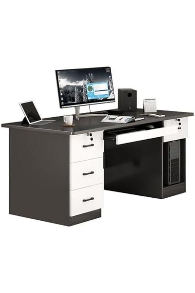 Türkiye Computer and Multifunction Table Home Office Workstation 120 CM with 3 Drawers