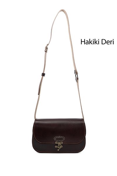 GÖNDERİ(R) Women / Girls Dark Bordo Vaketa Genuine Leather Shoulder and Messenger Bag