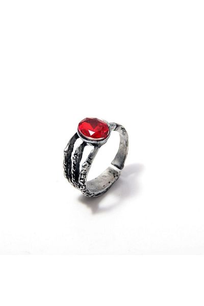 Choice R00147 Game Dark Souls Ring Black Red Sapphire Vintage Style Ring Adjustable Metal Rings For Women M