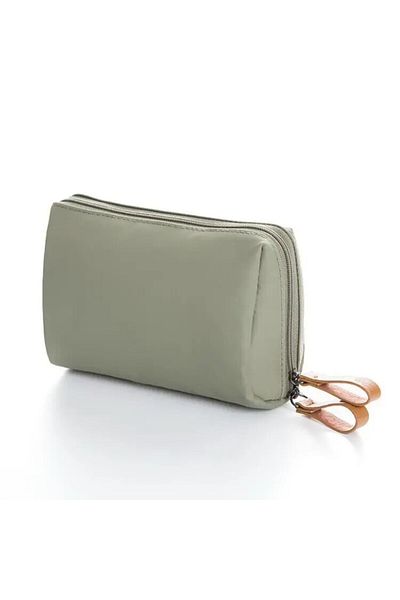 Choice BPA076-Green 2024 New Women Cosmetic Bag Solid Color Korean Style Makeup Bag Pouch Toiletry Bag Wate