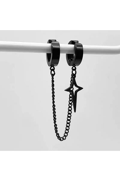 Choice Black 1Pcs Trendy Minimalist Stud Earrings for Teens Ear No Piercing Earrings Women Men Fake Pierced