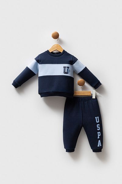 U.S. Polo Assn. Licensed Baby Boy Bottom Top 2 Piece Set