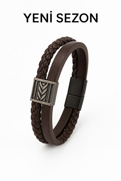 Bittox New Season Stylish and Modern Men's Leather Bracelet - Suitable for Daily and Special Use
