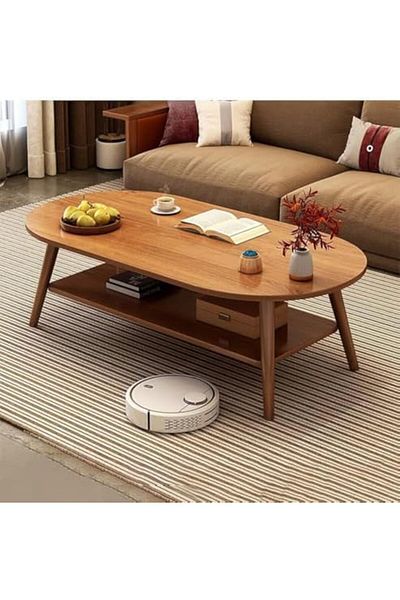 Türkiye Modern 2 Layer Coffee Table with Storage table 100 CM