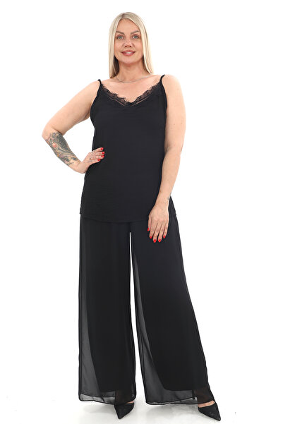 Javelin Collection This Is the Season's Fashion Wide-Leg Chiffon Pants