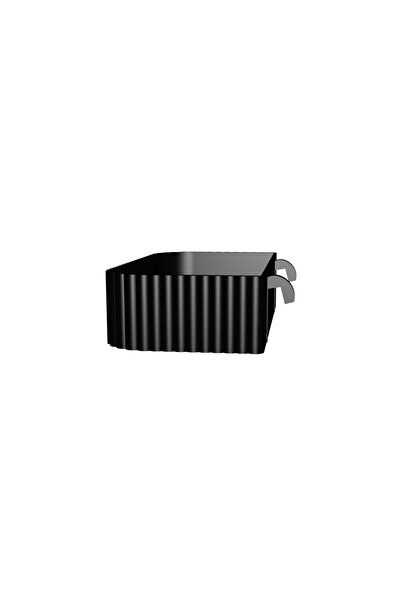 fly3d Skadis Pano Uyumlu Organizer Zigzag Tasarım Şık ve Kullanışlı Raf Siyah 142x62mm