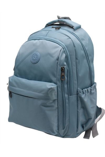 LaddyCo Modern Daily School Backpack Water Resistant Unisex School Bag 2500 Blue