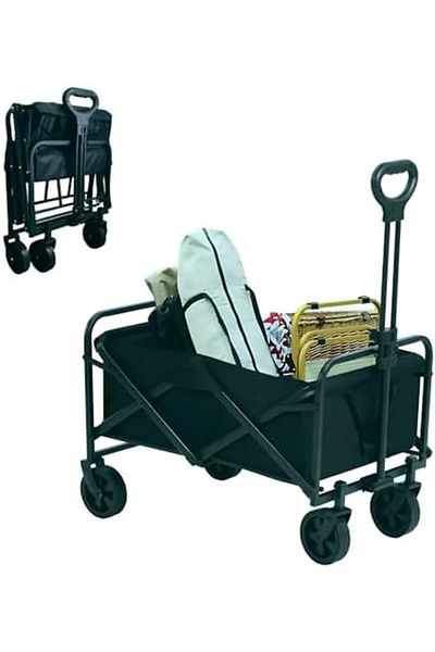 Hexar ® Collapsible Folding Outdoor Multi-Functional Utility Wagon, Beach Cart Large Capacity, Garde