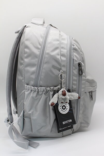 LaddyCo Modern Casual School Backpack Water Resistant Unisex School Bag 2500 Gray