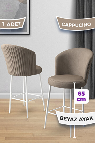 Canisa Alte Serisi 1 Adet 65 Cm Cappucino Ada Mutfak Bar Sandalyesi Babyface ...