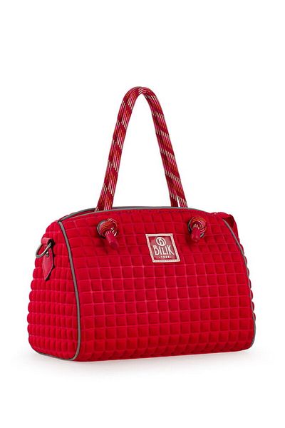 Bilik Deri Scuba Red Women's Handbag Speedy-M