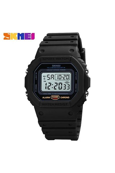 Skmei Black white 1628 Luxury Digital Watch for Men Sports Waterproof Electronic Mens Wristwatches M