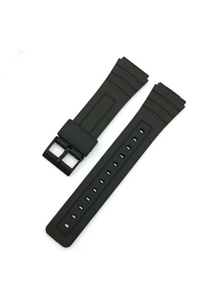 Choice 12mm Black-black 18mm 20mm Silicone Rubber Strap For Casio W800h W800h A158/168 Ae1200/1300 Watchban