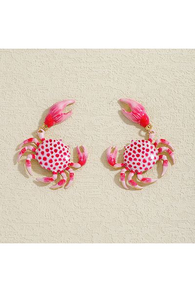 Choice Earrings ZAA Bohemia Crab Handmade Beaded Necklace Earrings For Women Fashion Summer Vacation Ocean
