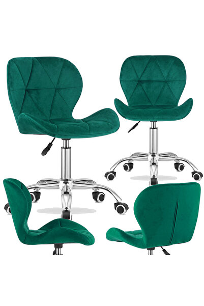Kalama Scaun rotativ RIVELLO VELVET VERDE ÎNCHIS