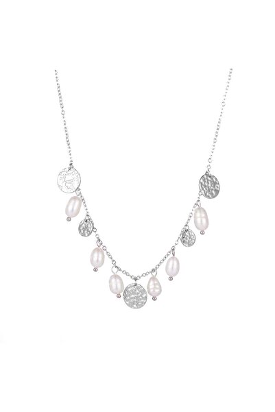 Go Dutch Label Perle și petale (oțel inoxidabil argintiu)