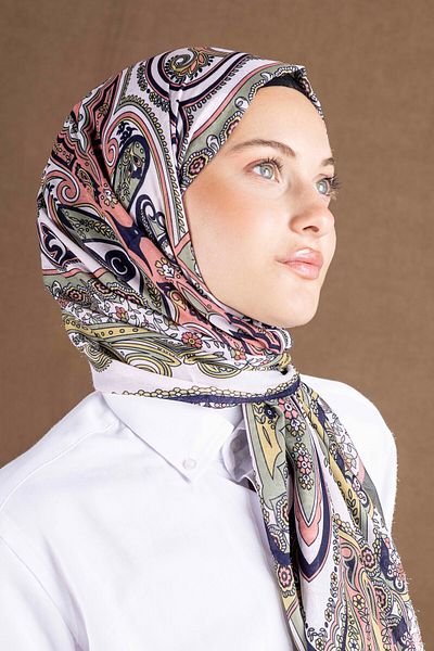 Akel Digital Soft Shawl Ethnic Pastel Pattern2