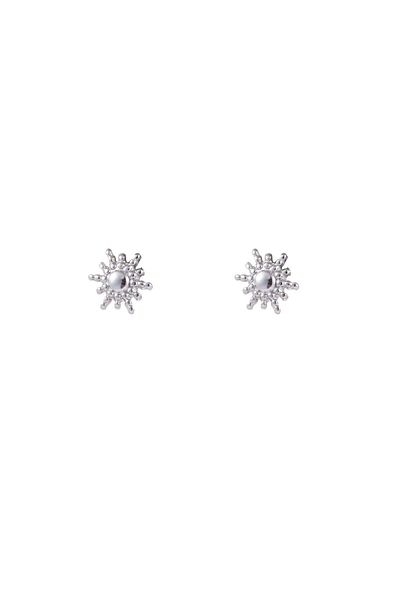 Go Dutch Label Little Sun Stud Earrings (stainless steel silver)