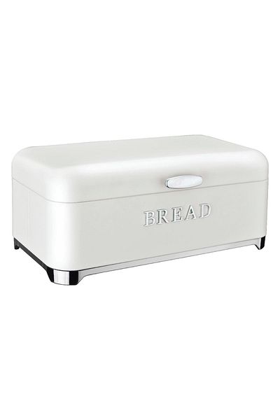 Bayev Cuisine White Metal Bread and Spice Storage Set - Bread and Spice Rack 0043