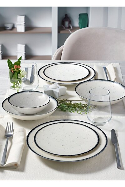 Güral Porselen Atina 24 Parça 6 Kişilik Yemek Takımı GBSATN24KY458SYH