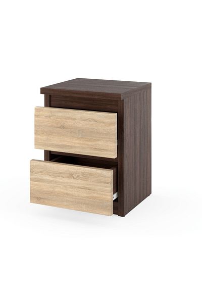 Meble Szafka Nocna 30 CM Wenge Dąb Sonoma 2S Stolik Nocny Do Sypialni Nakastlik