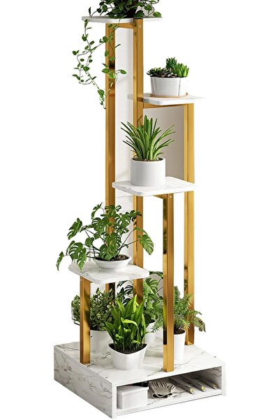 Türkiye رف عرض أصيص الزهور الأرضي المكون من 5 طبقات لغرفة النوم والشرفة