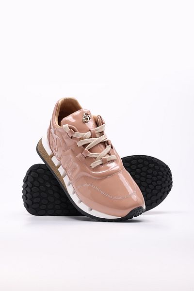 Ayakkabıhane Inside and Outside Genuine Patent Leather Salmon Women's Sports Shoes Ah08167261400568