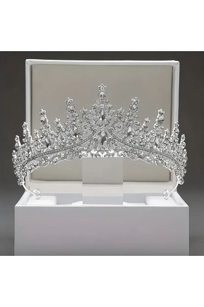 Choice Colour 01 1pc Luxury Jewelry Hair Accessories Exquisite Rhinestone Tiaras for Party Weddings Photogr