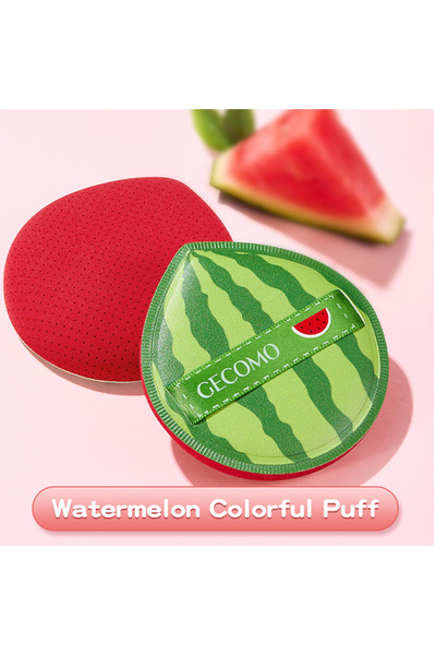 Choice1 G2161 GECOMO إسفنجة بودرة فواكه فائقة النعومة للاستخدام الجاف والرطب، إسفنجة مزدوجة الاستخدام، لطيفة على البشرة، وسادة هوائية للجمال