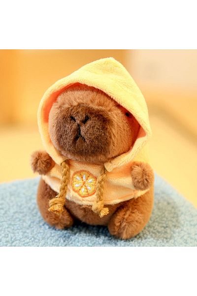Choice 1PC Orange Cute Cartoon Capybara Pendant Keychain Bag Hanging