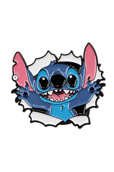 Miniso 1 Cartoon Anime Stitch Enamel Pins Cute Doll Machine Pin Badge on Backpack Lapel Brooch Costume Acc.