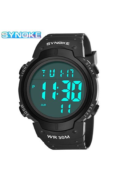 Choice black SYNOKE Outdoor Sport Watch 30M Waterproof Digital Men Fashion MultiFunction Waterproof Digital