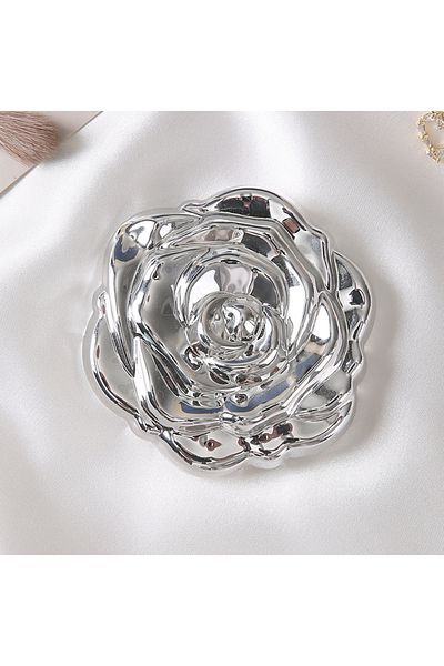 Choice C 1PC Portable Mini Mirror Retro Rose Flower Small Pocket Makeup Mirror Double Sided Hand Mirrors C.