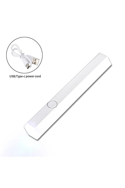 Choice1 WHITE 3W Mini Portable Nail Art UV Lamp Rechargeable Handheld UV LED Lamp for Nail Gel Drying Cordle