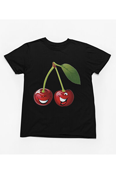 MAGORS STIL-X МОМИЧЕШКА ТЕНИСКА С ОБЪРНА ДЯЛКА И ПРИНТ „РАДОСТЪПНИ ЧЕРЕШИ“ 10...