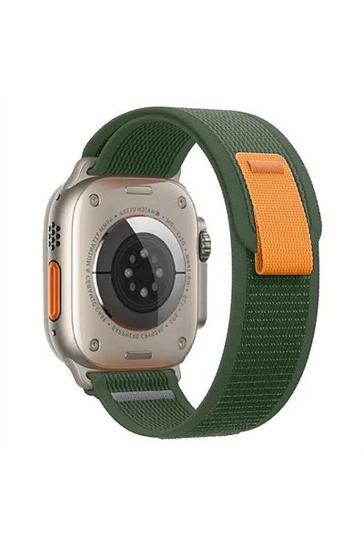 Choice S10-46 42 44 45 49mm Army green Strap for Apple Watch Band 49mm 45mm 44mm 40mm 41mm 42mm 38 46mm Nyl