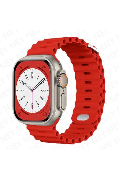 Choice 42-44-45mm 49mm 46mm 4 red Ocean strap For Apple Watch Ultra 2 Band 49mm 9 8 7 45mm 41mm Silicone Br