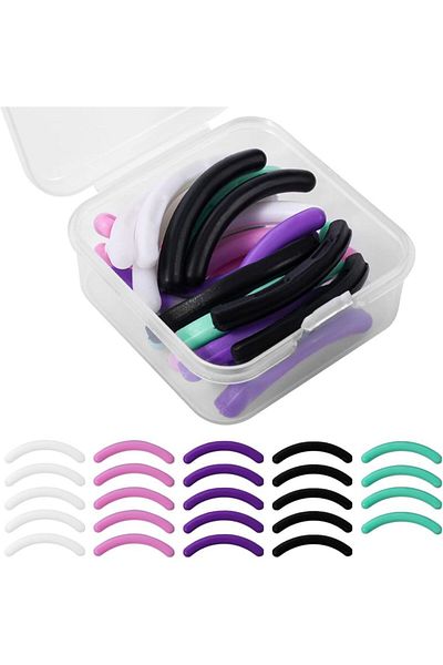 Choice 24PCS-JT-MIX 24PCS Eyelash Curler Refills - Hypoallergenic Silicone Pads Universal Fit w/ Case Salon