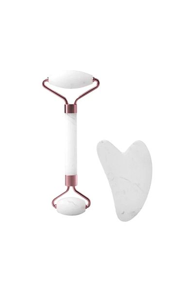 Choice C522-white AB Roller for Face Neck Eye Resin Facial Massage Instrumenr Health Care Scraping Board Mu