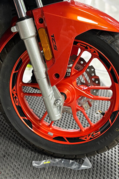 Banxtre Black Color 12Pcs Rim Strip Sticker Set for Rks Scooter Group