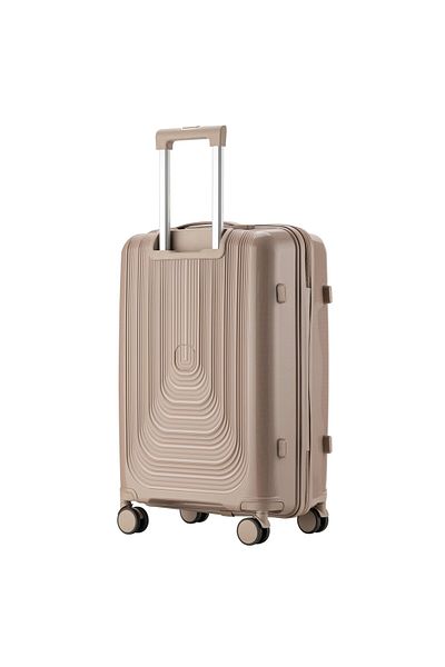 Senator Unisex Hard Case Large Luggage Lightweight PP Trolley Luggage |3-Digit Combination KH1009-Khaki