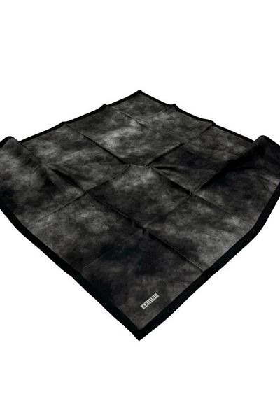 Armine Nostalgia Series Sura Silk Scarf 8933Ds-54 Logo Pattern Anthracite