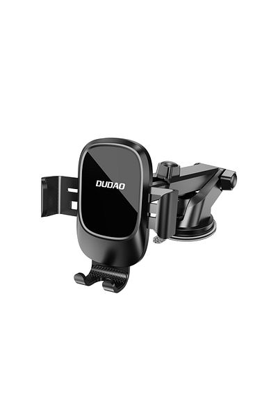 DUDAO Suport smartphone F5N+ Gravity cu ventuză pentru parbrizul cabinei - negru
