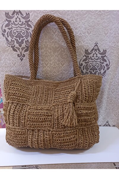 El Emeği El örmesi patchwork desen çanta